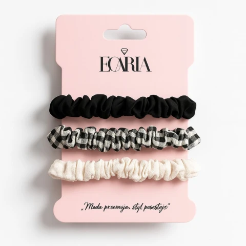 Zestaw frotek gumek 3w1 na plakietce PIN UP GUM182