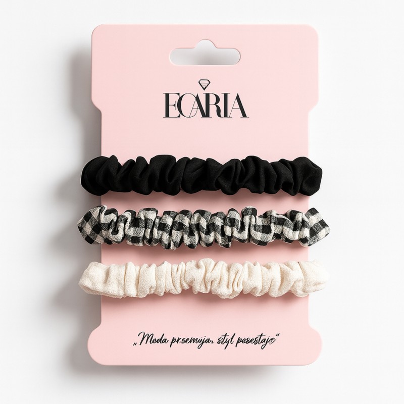 Zestaw frotek gumek 3w1 na plakietce PIN UP GUM182