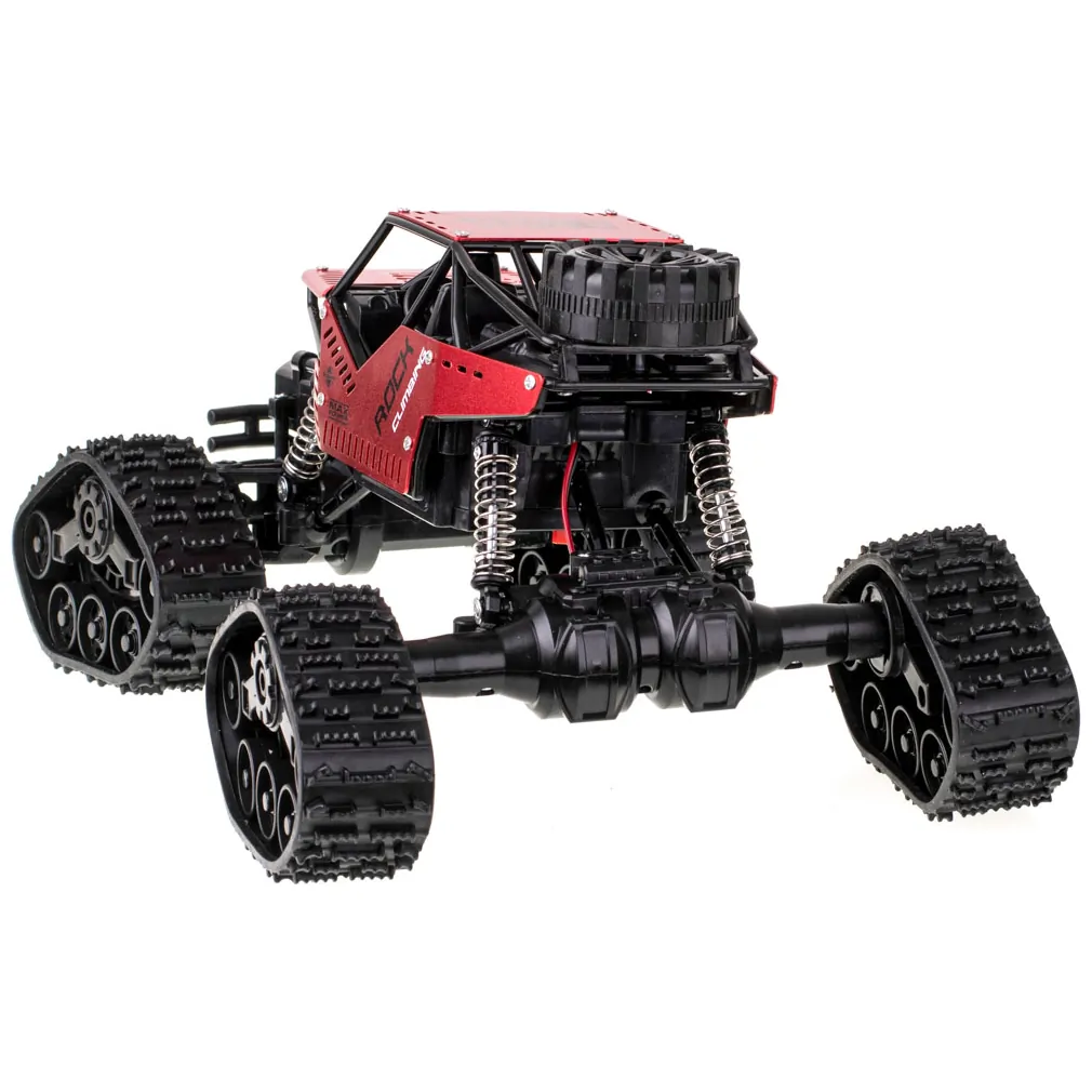 Samochód zdalnie sterowany terenowy rock crawler 4x4 2w1 czerwony - obrazek 4