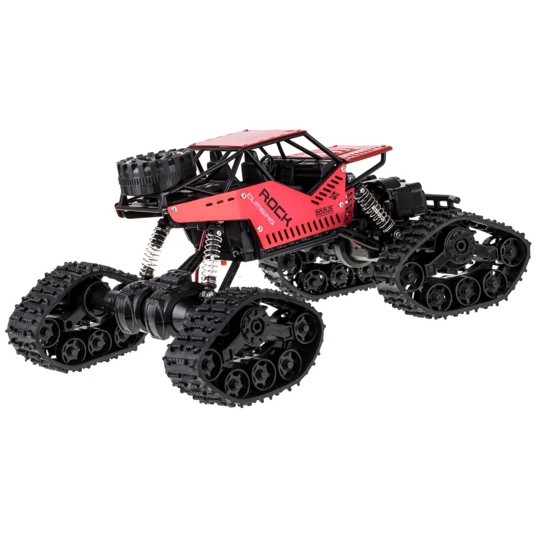 Samochód zdalnie sterowany terenowy rock crawler 4x4 2w1 czerwony - obrazek 5