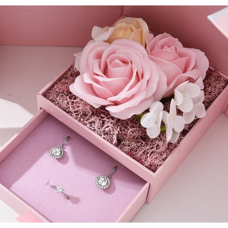 Pudełeczko na biżuterię mydlana Wieczna Róża PDOZ20 - obrazek 2