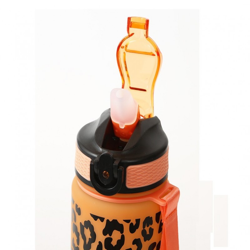 Butelka na wodę, bidon PANTERKA 1L ombre pomarańcz z zielonym BD43WZ3 - obrazek 3