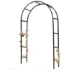 Pergola ogrodowa LUARO łuk uchwyt na róże kwiaty bluszcz pnącza metalowa 240 x 140 cm