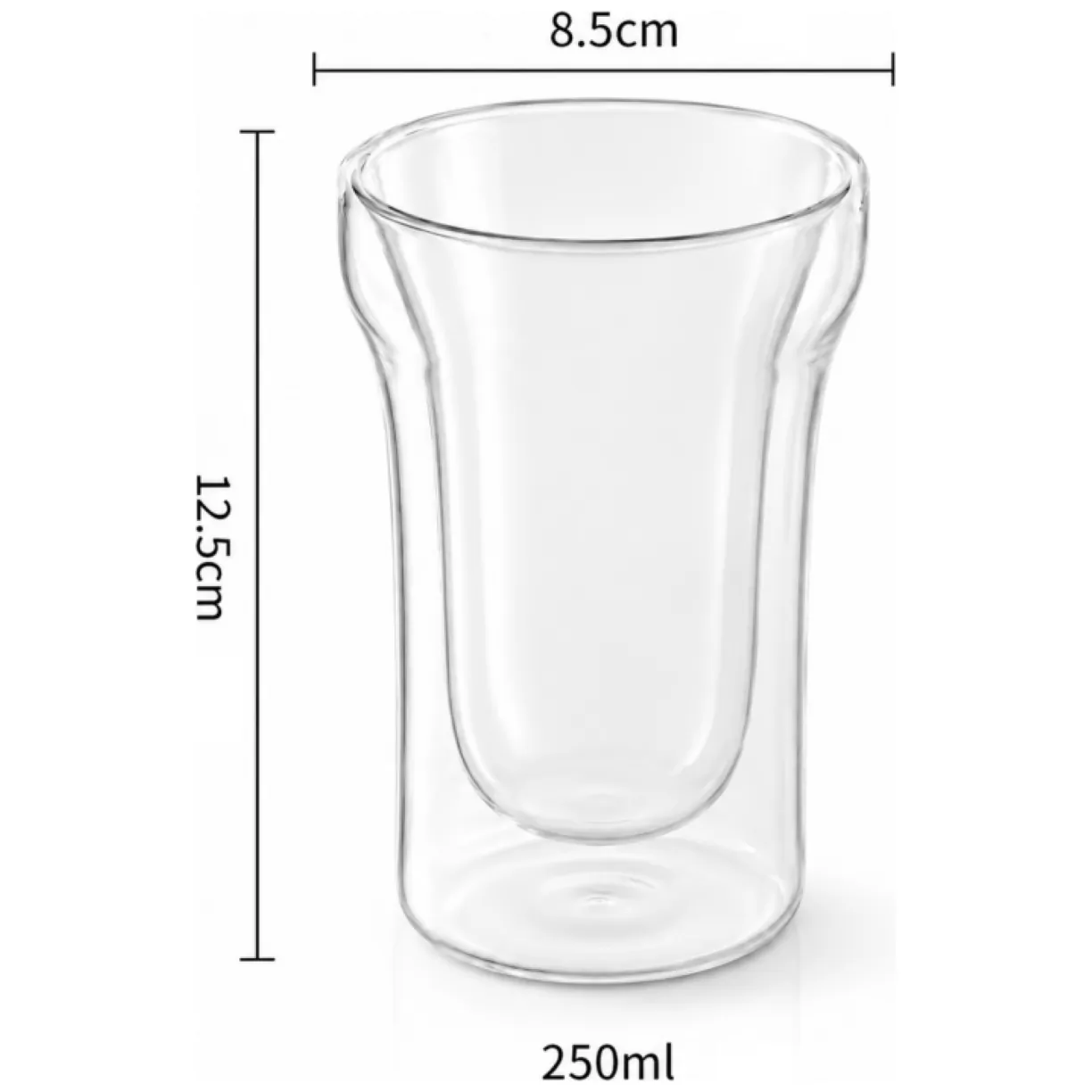 Szklanka termiczna z podwójnym dnem do kawy i herbaty 240 ml - obrazek 8