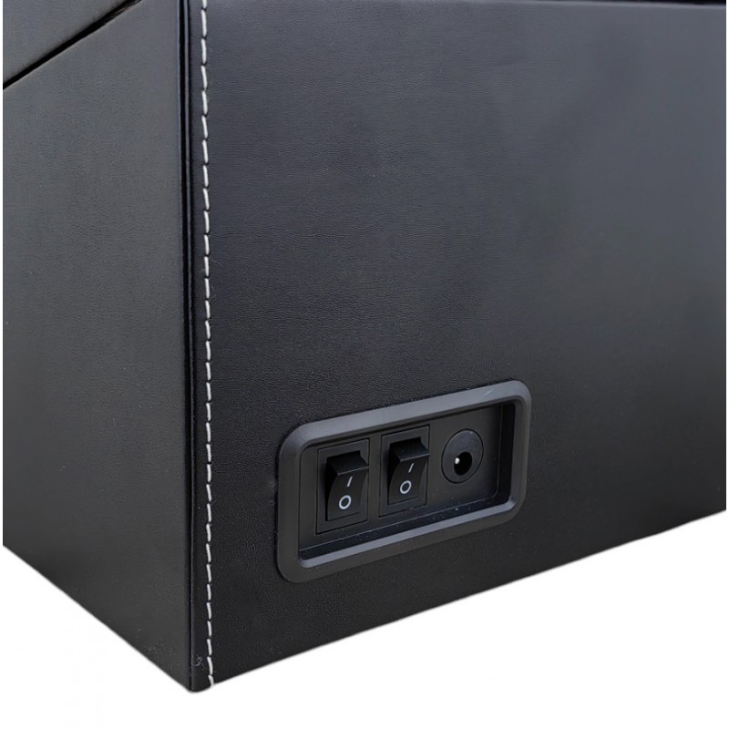 Rotomat na zegarek automatyczny, ekoskóra szkatułka gablotka 31x24x18cm PD103 - obrazek 6