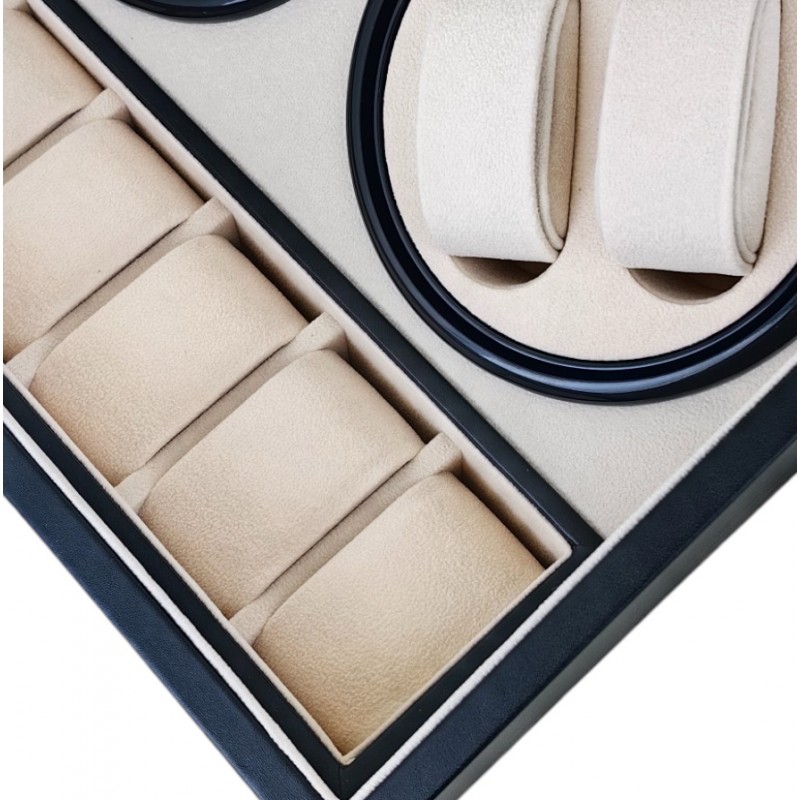 Rotomat na zegarek automatyczny, ekoskóra szkatułka gablotka 31x24x18cm PD103 - obrazek 7