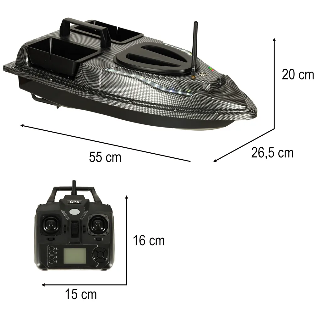 Łódka zanętowa zdalnie sterowana łódź GPS Flytec V900 5,4 km/h 1,5 kg - obrazek 14