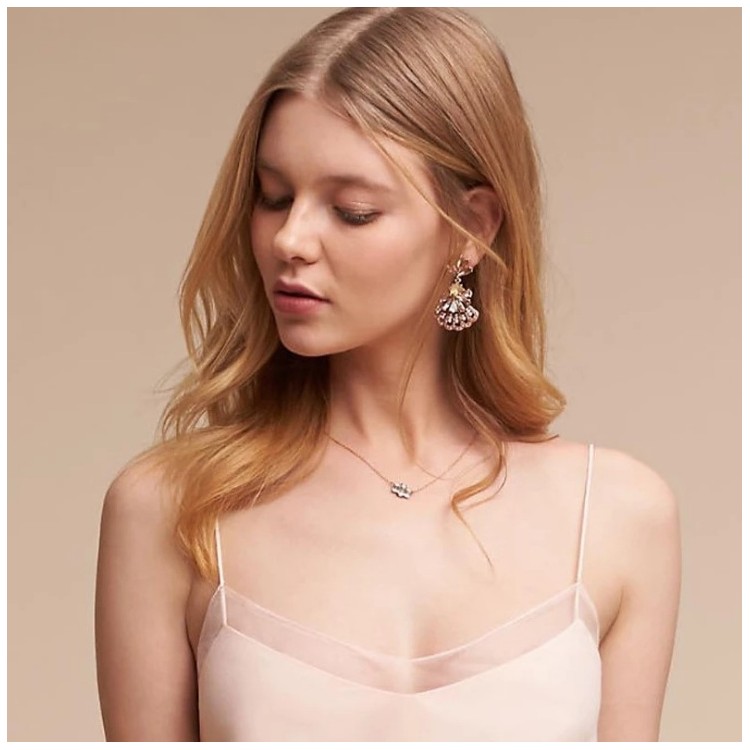 Kolczyki wiszące dżetowe zdobione K1013 - obrazek 2