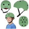 Kask rowerowy dla dziecka Trike Fix dziecięcy regulowany LED S 48-54cm zielony ciemny