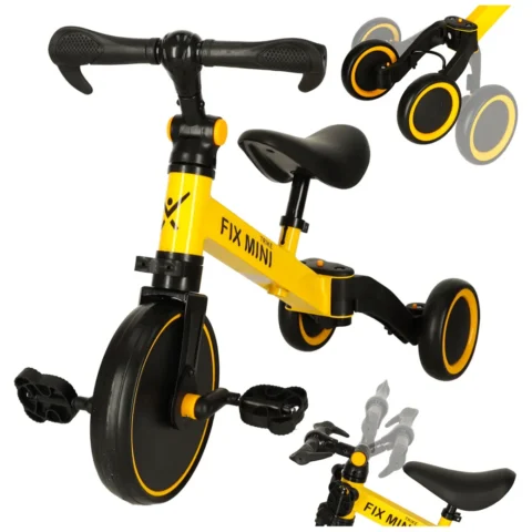 Rowerek biegowy Trike Fix Mini rower wielofunkcyjny 3w1 żółty