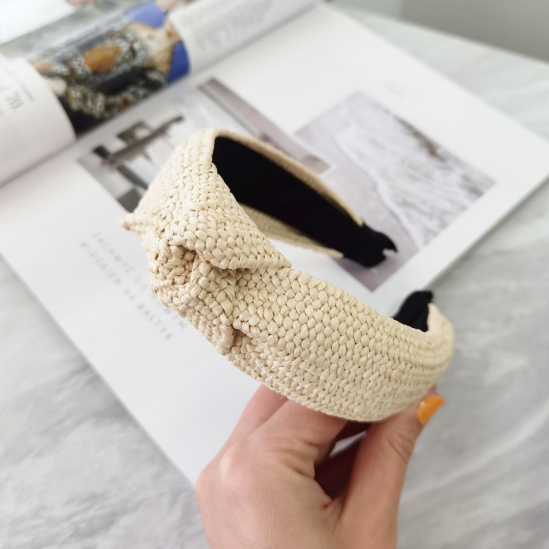 Opaska turban wiklinowa pleciona O286K - obrazek 2