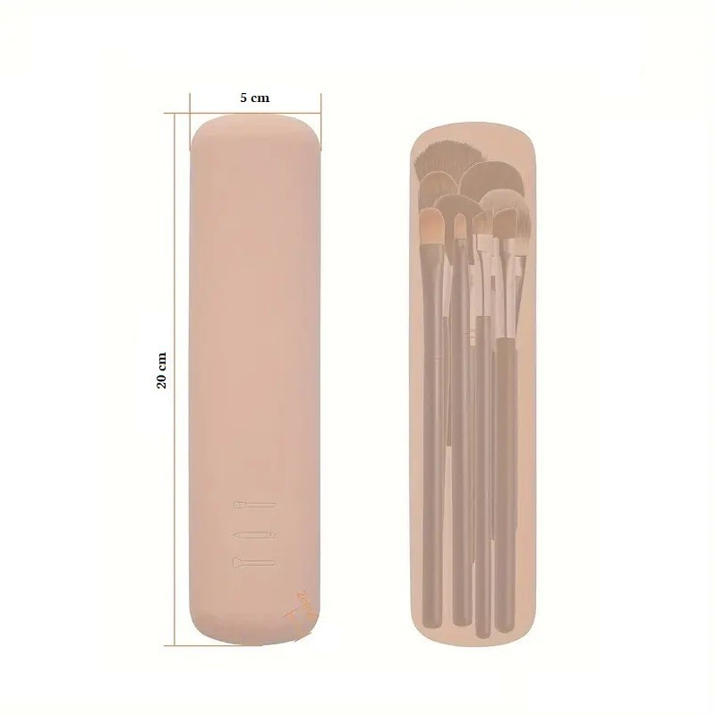 Silikonowe etui na pędzle do makijażu 20cm wodoodporne PZ44WZ2 - obrazek 5