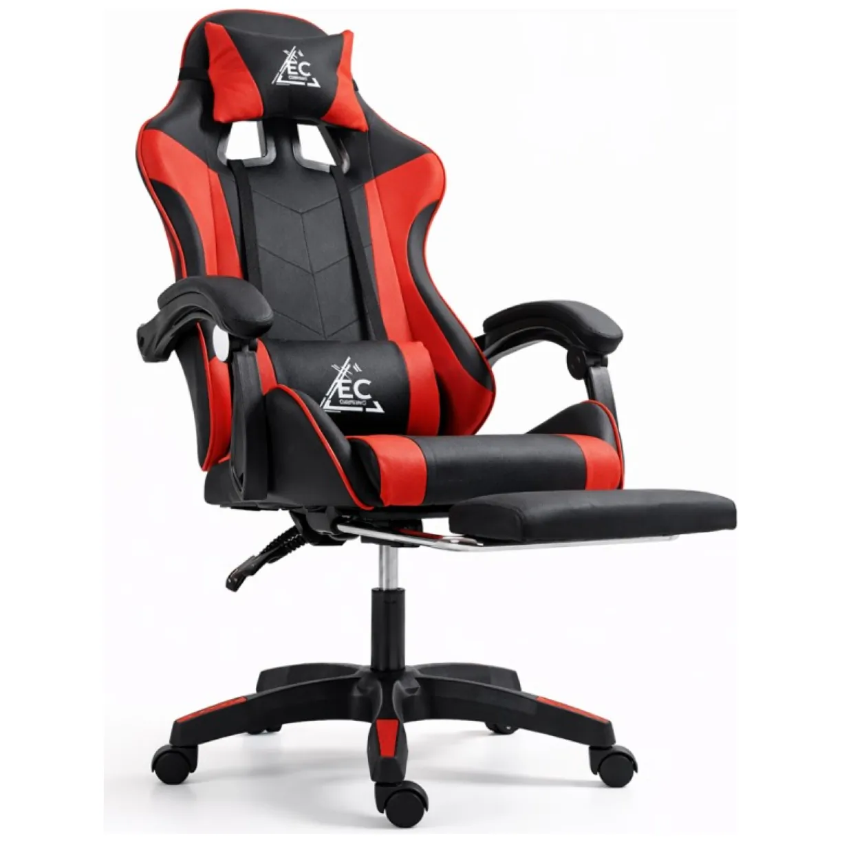 Fotel gamingowy obrotowy z podnóżkiem EC GAMING masażer - obrazek 4