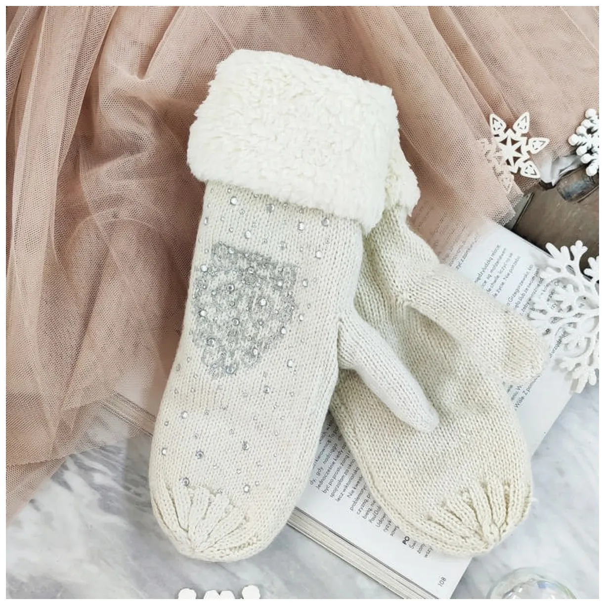 RĘKAWICZKI FROZEN KREMOWE REK45K