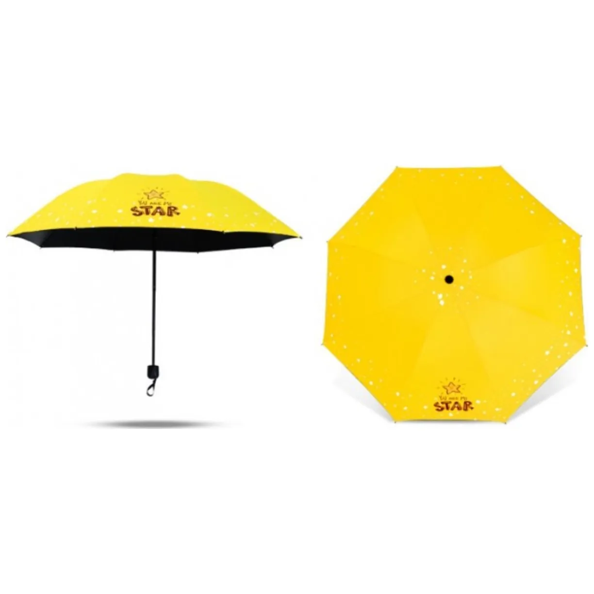 Parasol umbrella Star żółty - obrazek 2