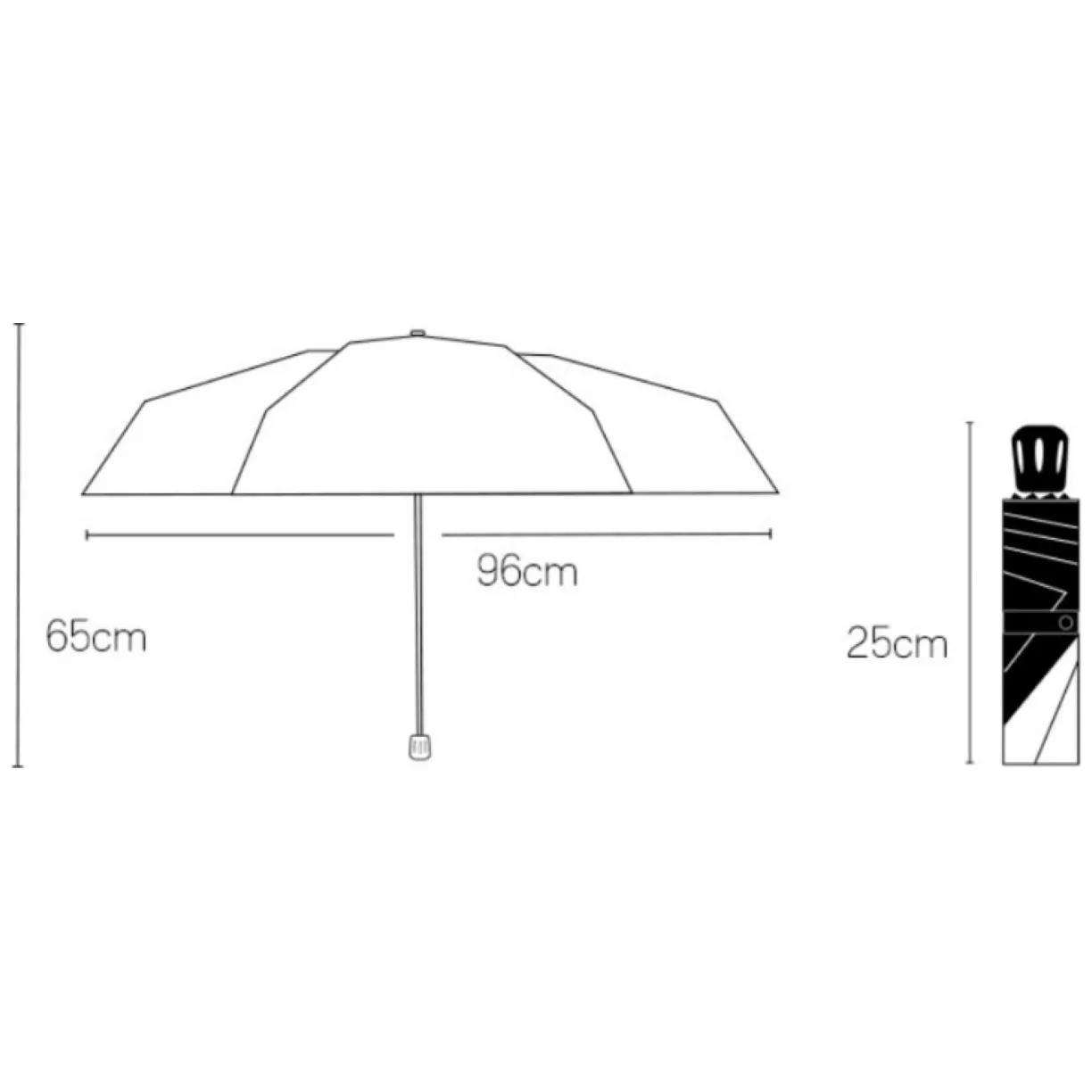 Parasol umbrella Star żółty - obrazek 4