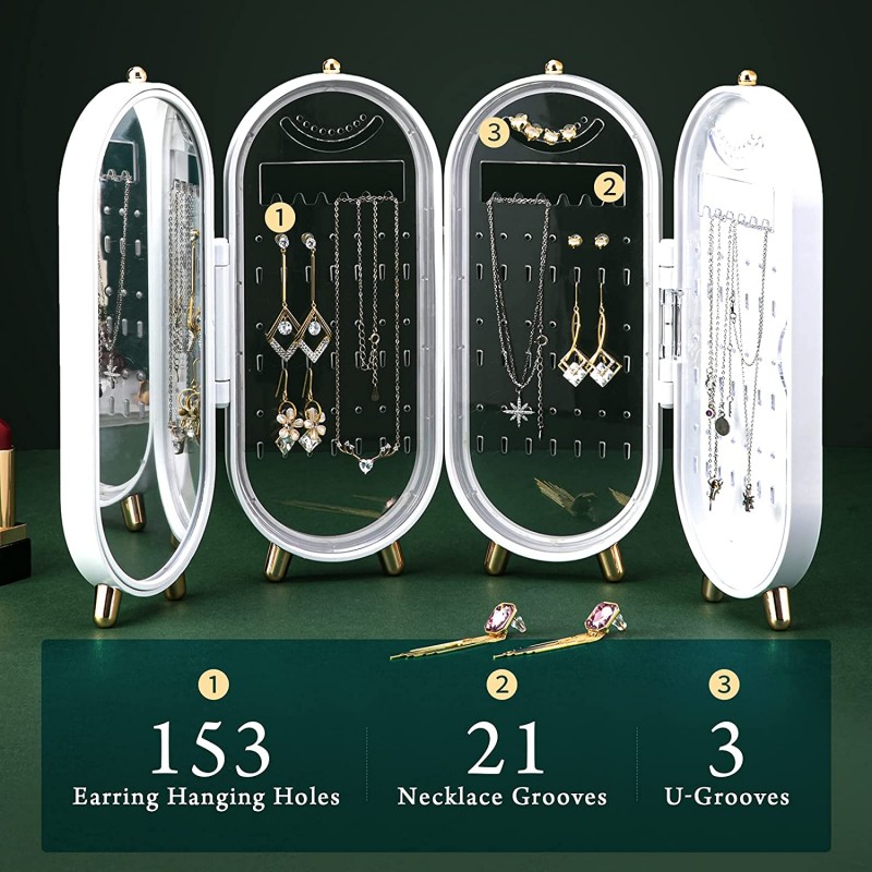 Organizer na biżuterię zielony CB38ZIE - obrazek 8