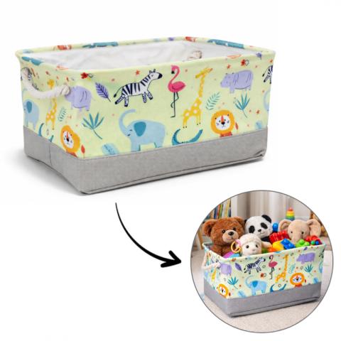 Pojemnik na zabawki kosz, worek na pranie, zwierzątka 30х40х22cm OR112