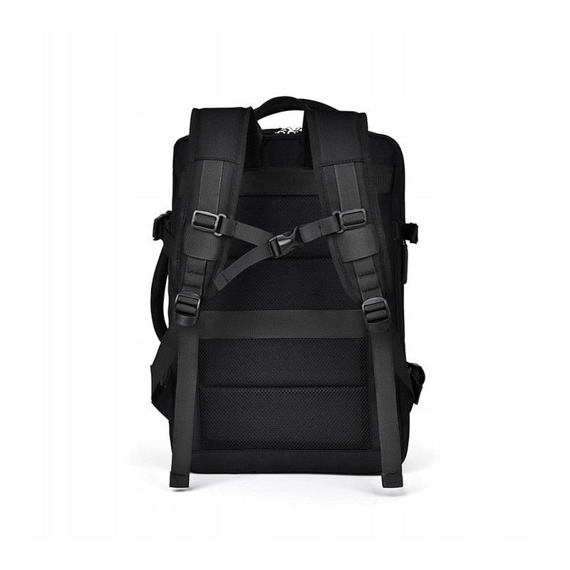 Plecak podróżny, kabinowy do samolotu, wodoodporny z USB, 44x30x16/26cm PL177 - obrazek 3