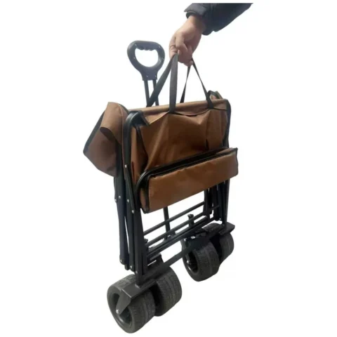 Wózek transportowy LUARO plażowy składany ze stolikiem 2w1