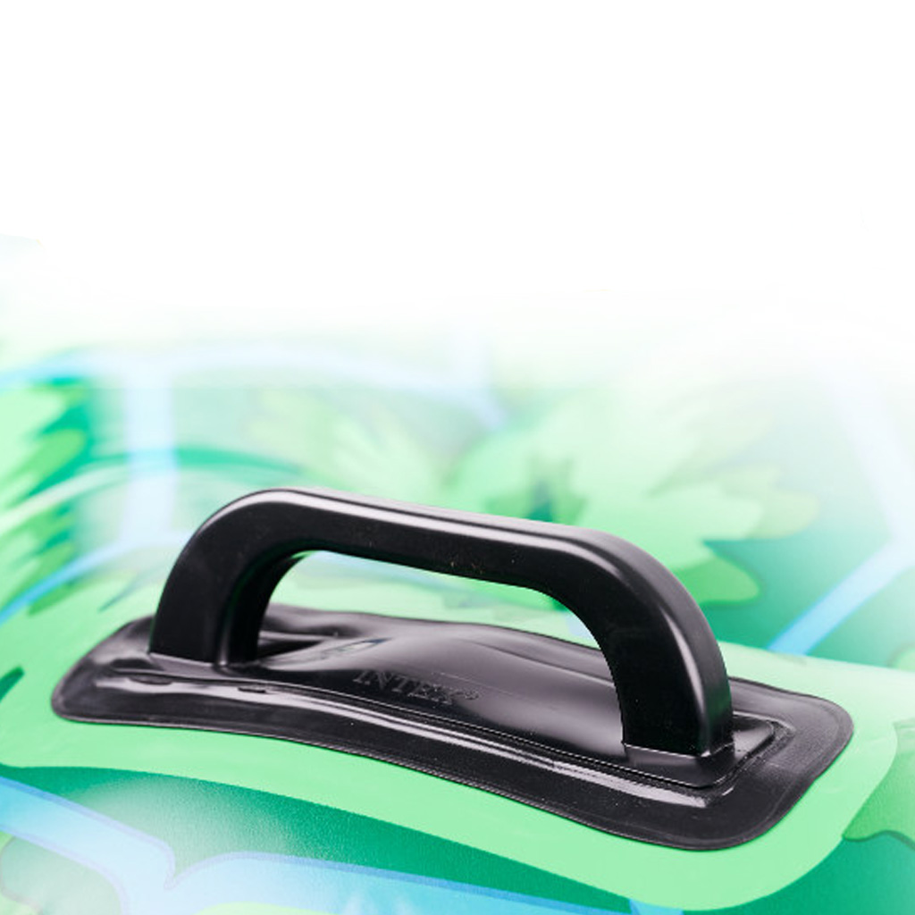 Materac dmuchany do pływania ponton dla dzieci z uchwytami żółw 150cm 3+ INTEX - Image 4