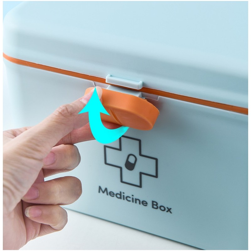 Organizer, kasetka, szkatułka na leki Różowa CB28R - obrazek 5