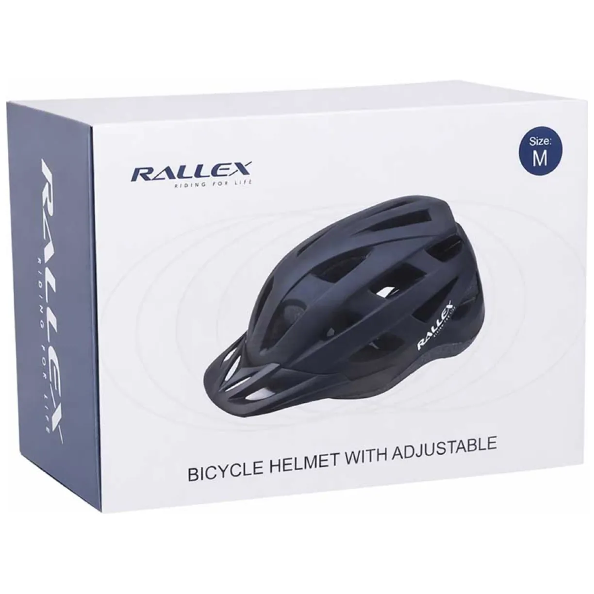 Kask rowerowy na rower RALLEX damski męski regulowany czarny M 54-58cm - obrazek 8