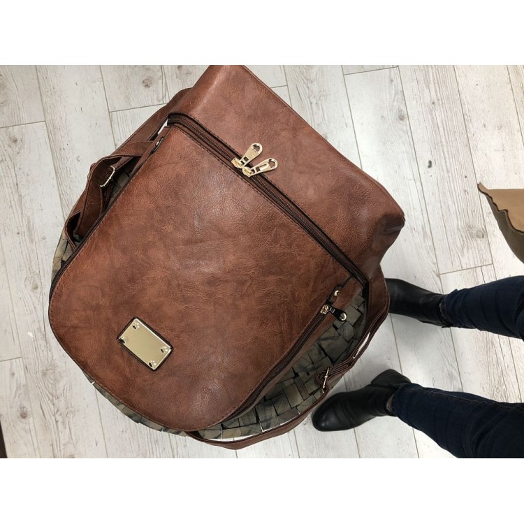 PLECAK DAMSKI BRĄZOWY PL113BR - obrazek 3