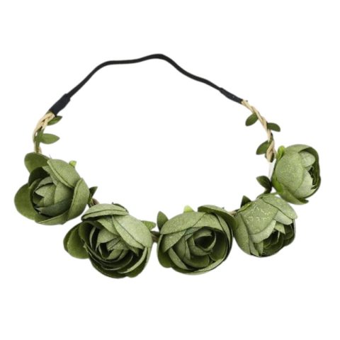 Wianek, opaska do włosów z kwiatów, delikatny wianuszek BOHO W41ZIE