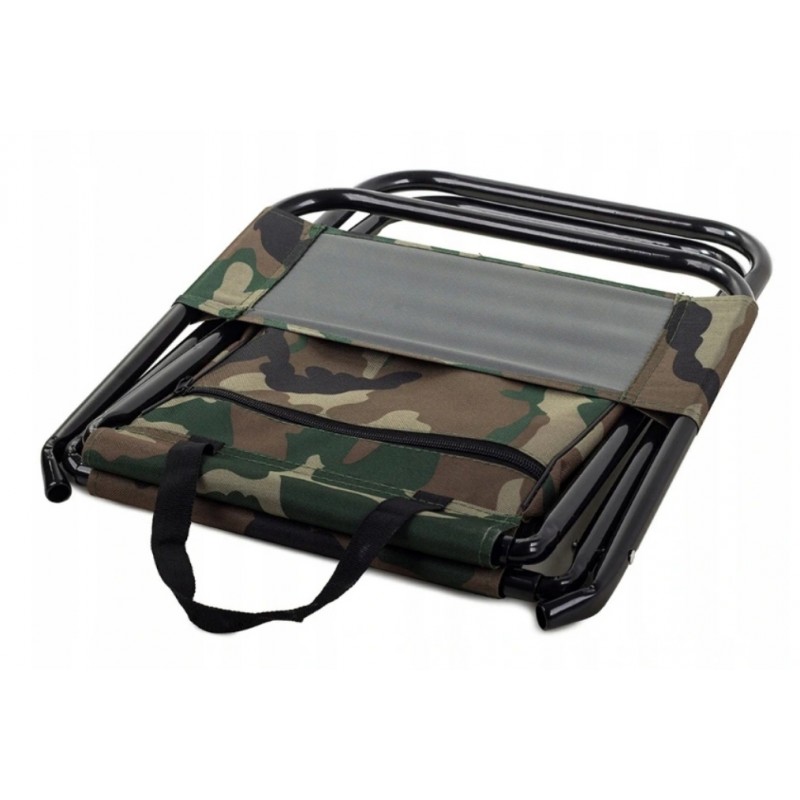 Składane krzesło turystyczne, wędkarskie ze schowkiem KRT06MORO - obrazek 3