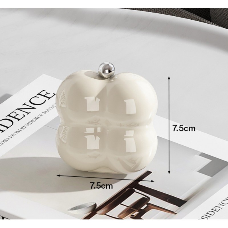 Kuferek etui organzier przenośna szkatułka na biżuterię kremowa PD156K - obrazek 3