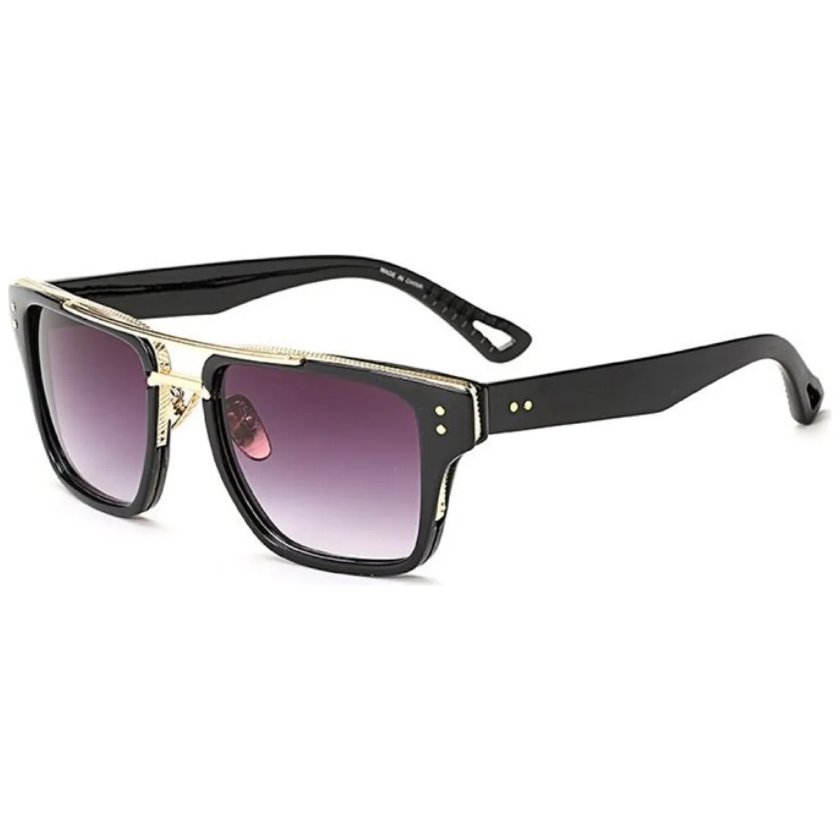 OKULARY UNISEX "ROYAL MAN" - CZARNE OK77 - obrazek 6