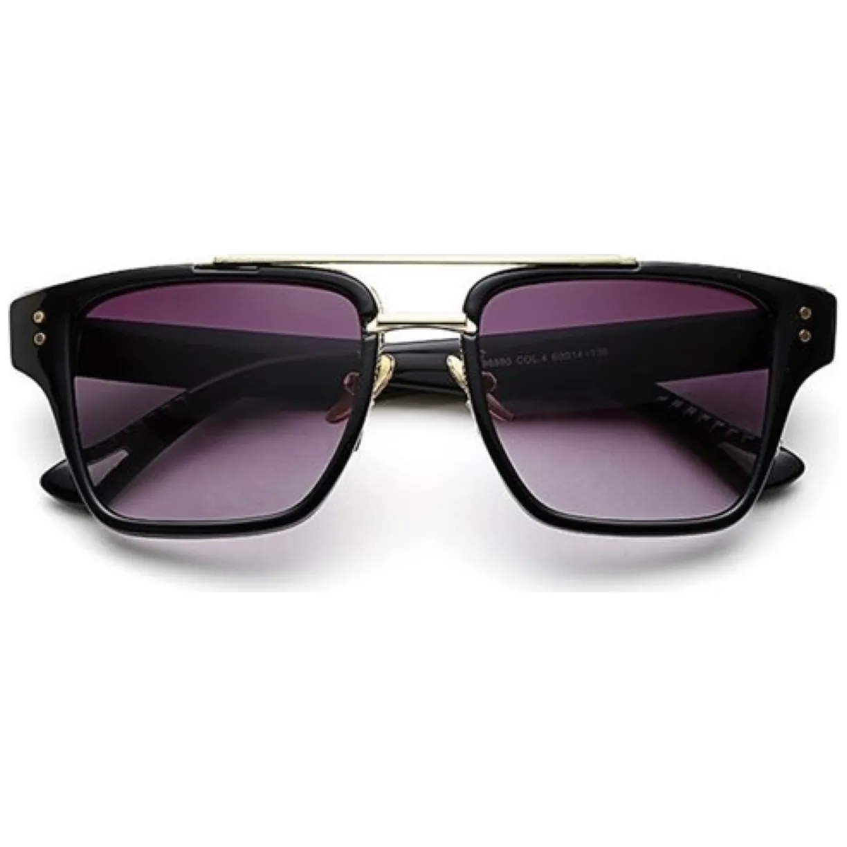 OKULARY UNISEX "ROYAL MAN" - CZARNE OK77