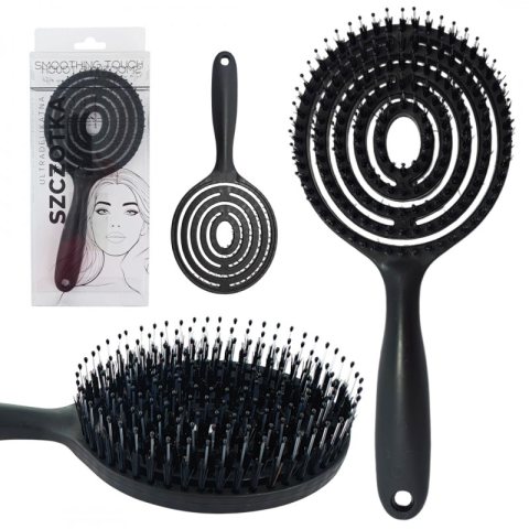 Szczotka do masażu, do rozczesywania włosów, suszenia z włosiem SCZ09CZ