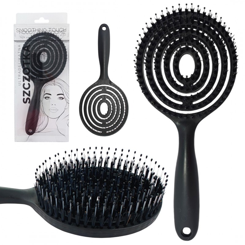 Szczotka do masażu, do rozczesywania włosów, suszenia z włosiem SCZ09CZ