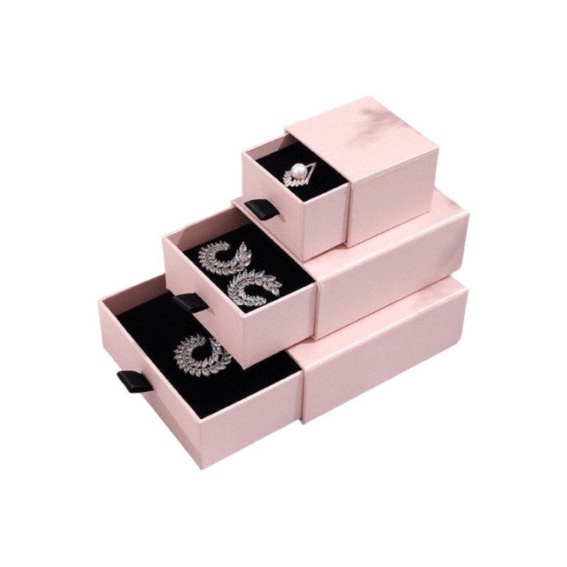 PUDEŁKO OZDOBNE NA BIŻUTERIĘ, kolczyki, pierścionek 3,5 x 5,3 x 5,3 cm PDOZ11R - obrazek 10