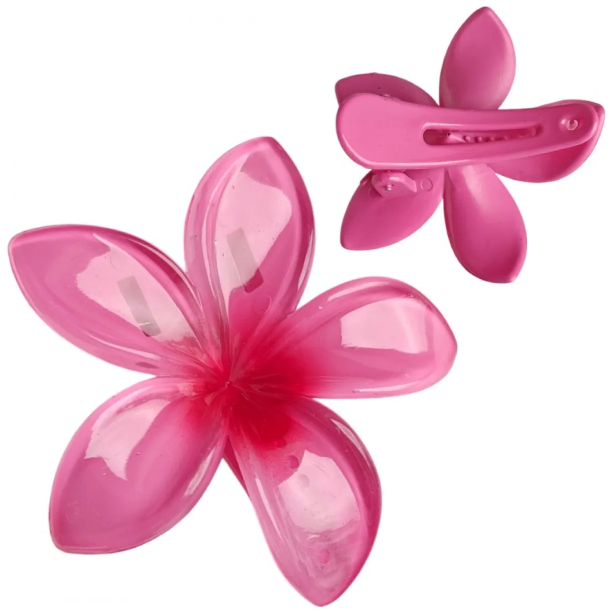 Spinka do włosów klamra XL KLIPS kwiat różowy ombre 6 cm SP403 - obrazek 3