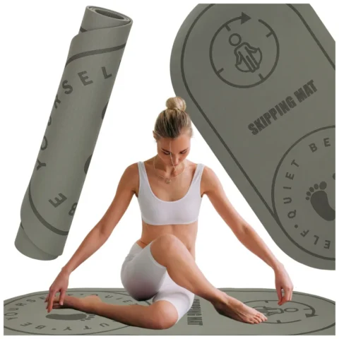 Mata fitness do ćwiczeń jogi wygłuszająca antypoślizgowa 125x61