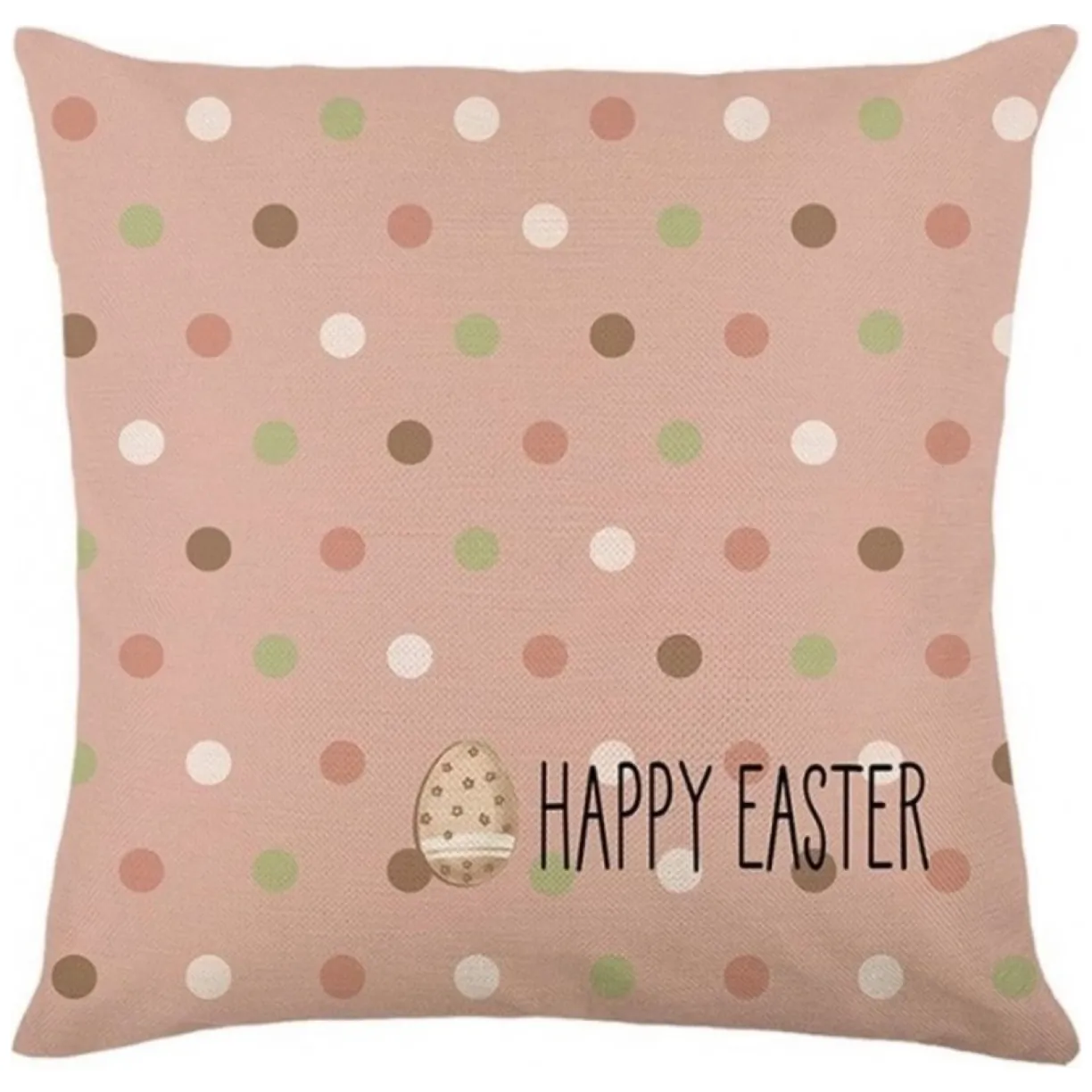 Lniana poszewka na poduszkę 45 x 45 cm HAPPY EASTER POD214