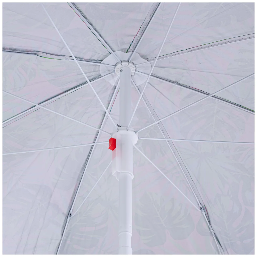 Parasol ogrodowy plażowy regulowany łamany 150cm liście UV - obrazek 4