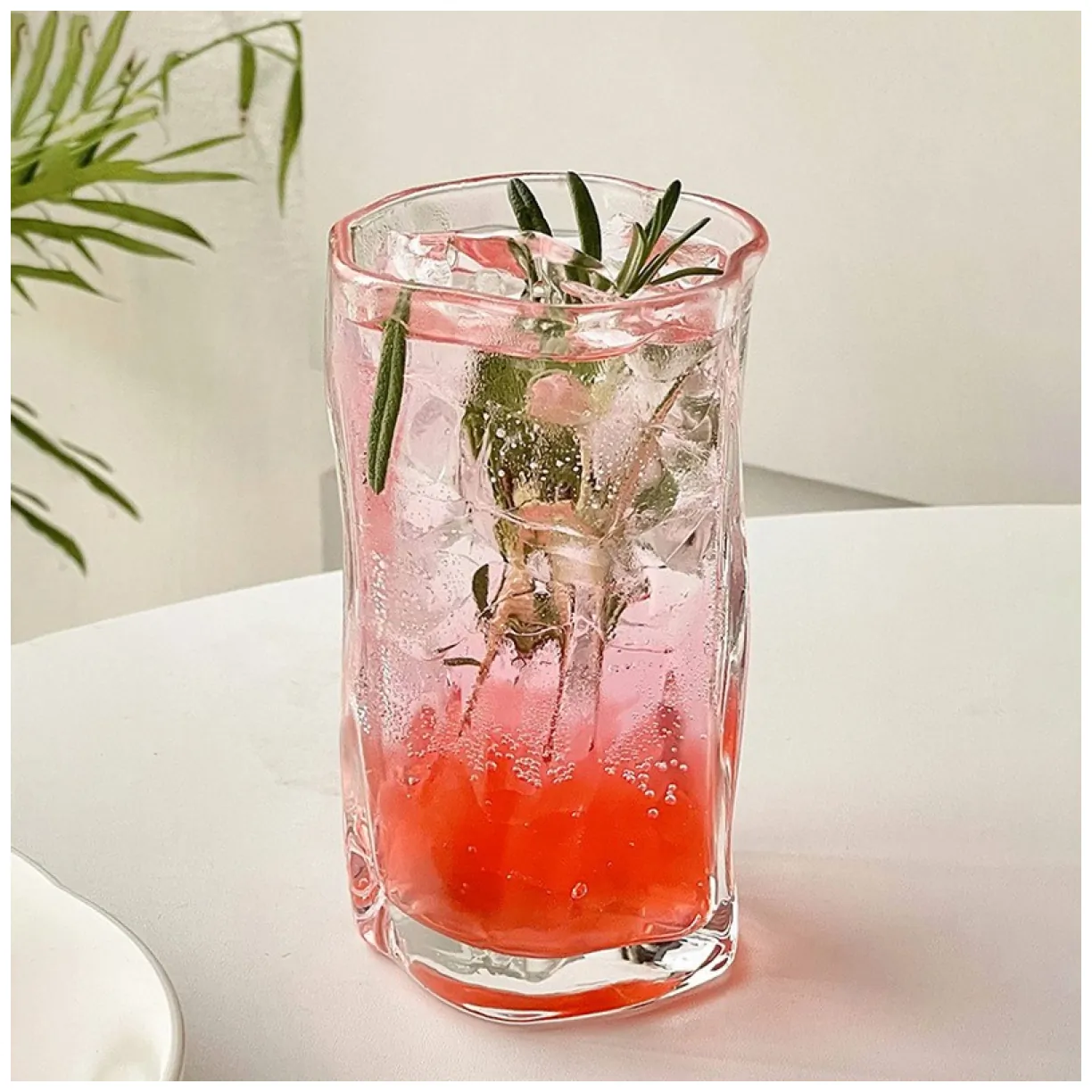 Szklanka 275ml Falowana 1 szt do kawy latte long drinków SZK199 - obrazek 4