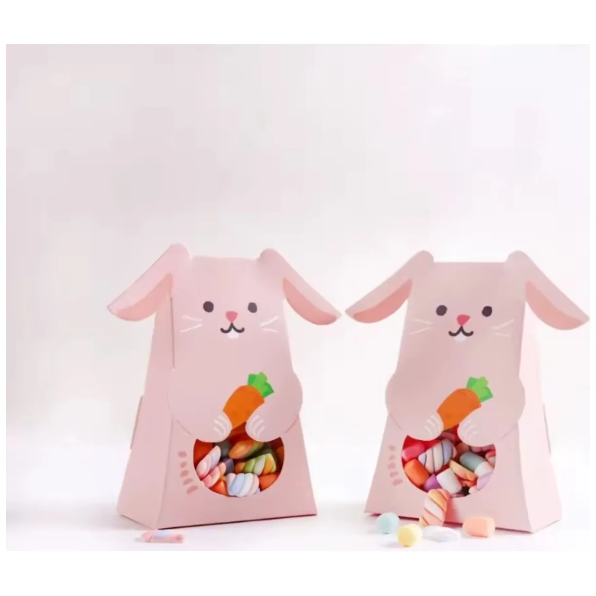 Pudełko PREZENTOWE ozdobne w kształcie Króliczka 1 szt. 10x5x16,5cm OPO42R - obrazek 3