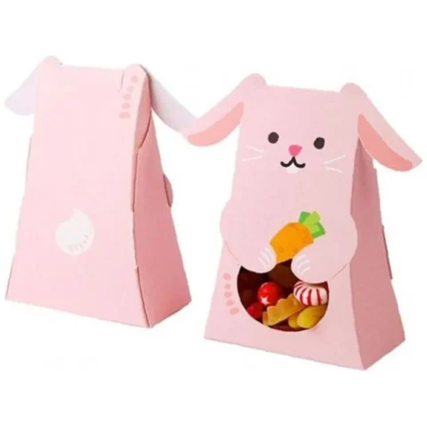 Pudełko PREZENTOWE ozdobne w kształcie Króliczka 1 szt. 10x5x16,5cm OPO42R