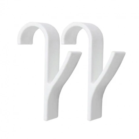 Wieszak, uchwyt, haczyk na grzejnik, prysznic, biały komplet 2 SZT U16BZESTAW2