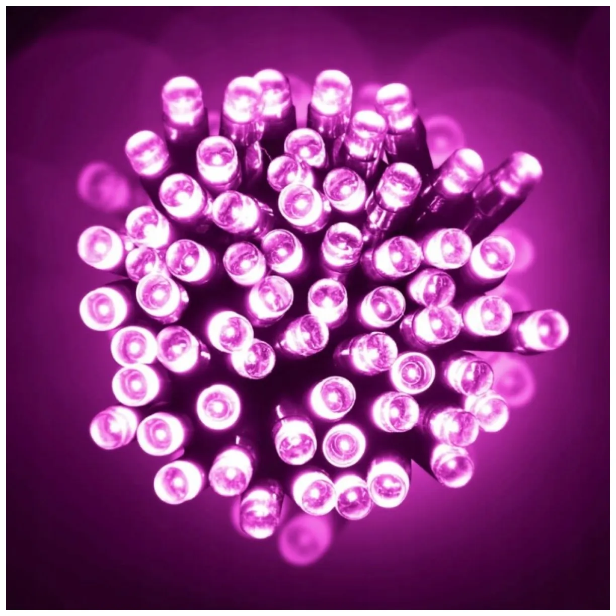 Światełka lampki wewnętrzne/zewnętrzne 200 LED Różowe - obrazek 2