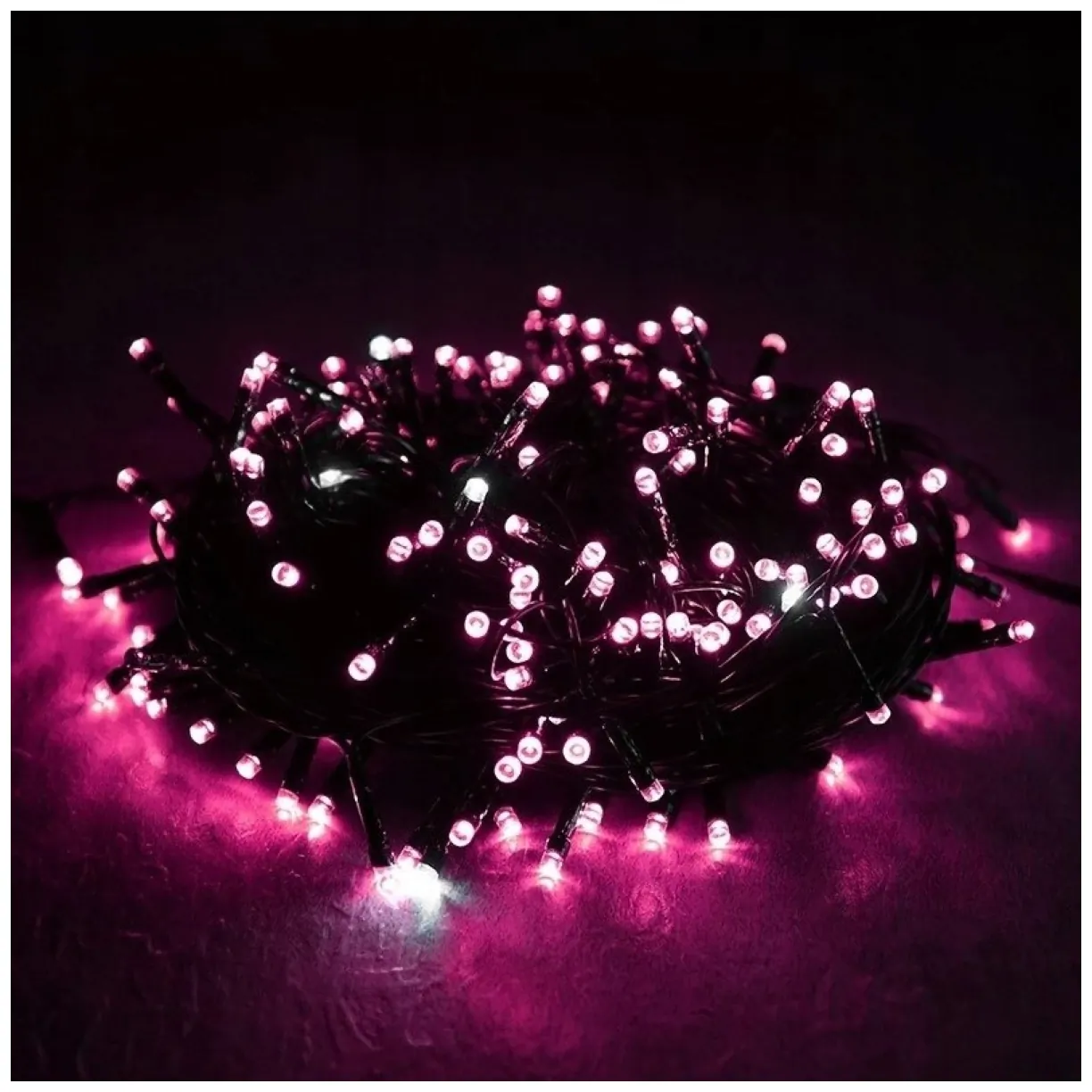 Światełka lampki wewnętrzne/zewnętrzne 200 LED Różowe - obrazek 4