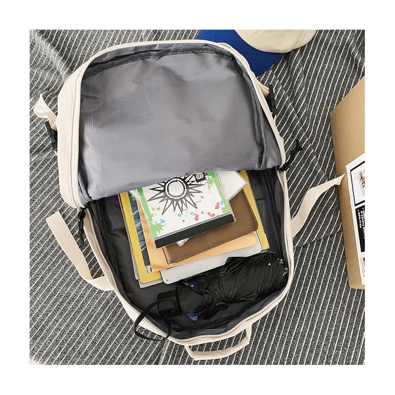 Plecak sportowy szkolny uniwersalny kieszonki czarny PL164CZ - obrazek 6