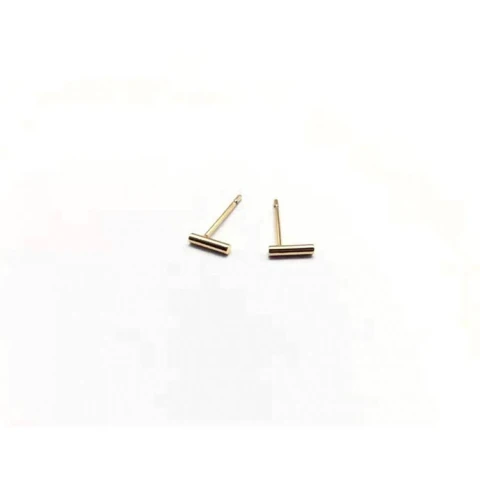 KOLCZYKI STAL CHIRURGICZNA ZŁOTO KST1203