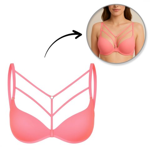 Ozdobre ramiaczka do biustonosza ZOEY PINK RA041