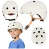 Kask rowerowy dla dziecka Trike Fix dziecięcy regulowany LED S 48-54cm beżowy